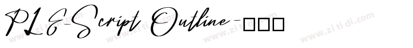 PLE_Script Outline字体转换